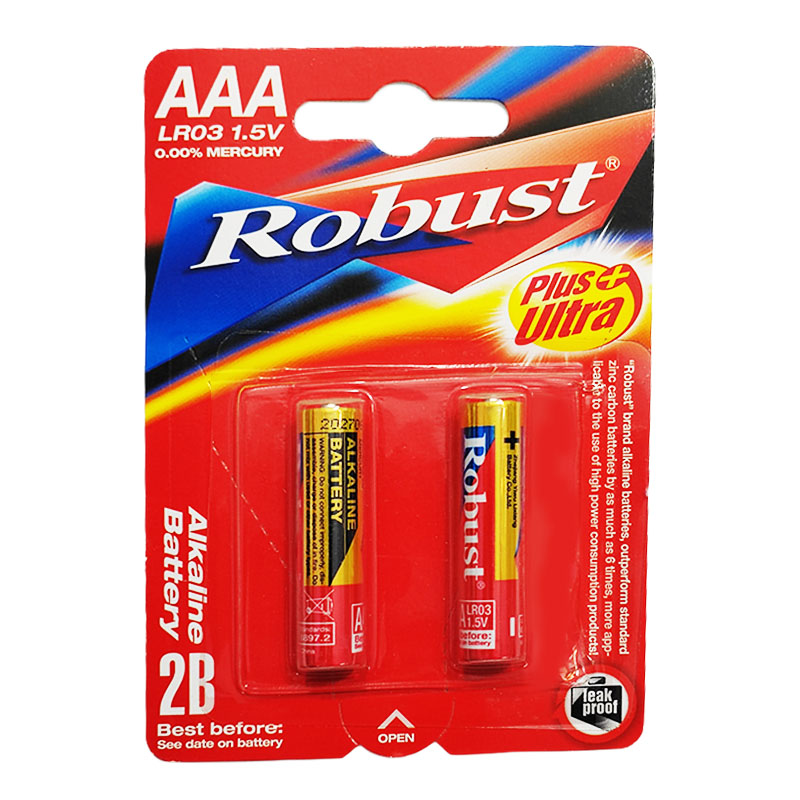 باتری نیم قلمی Robust Ultra Plus بسته دو عددی